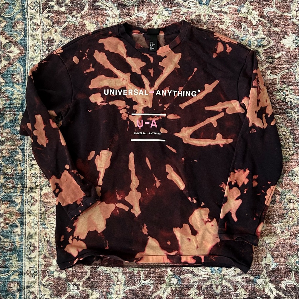 Custom bleach dyed sweatshirt